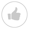 pictogramme pouce levé, like, pour valoriser votre démarche